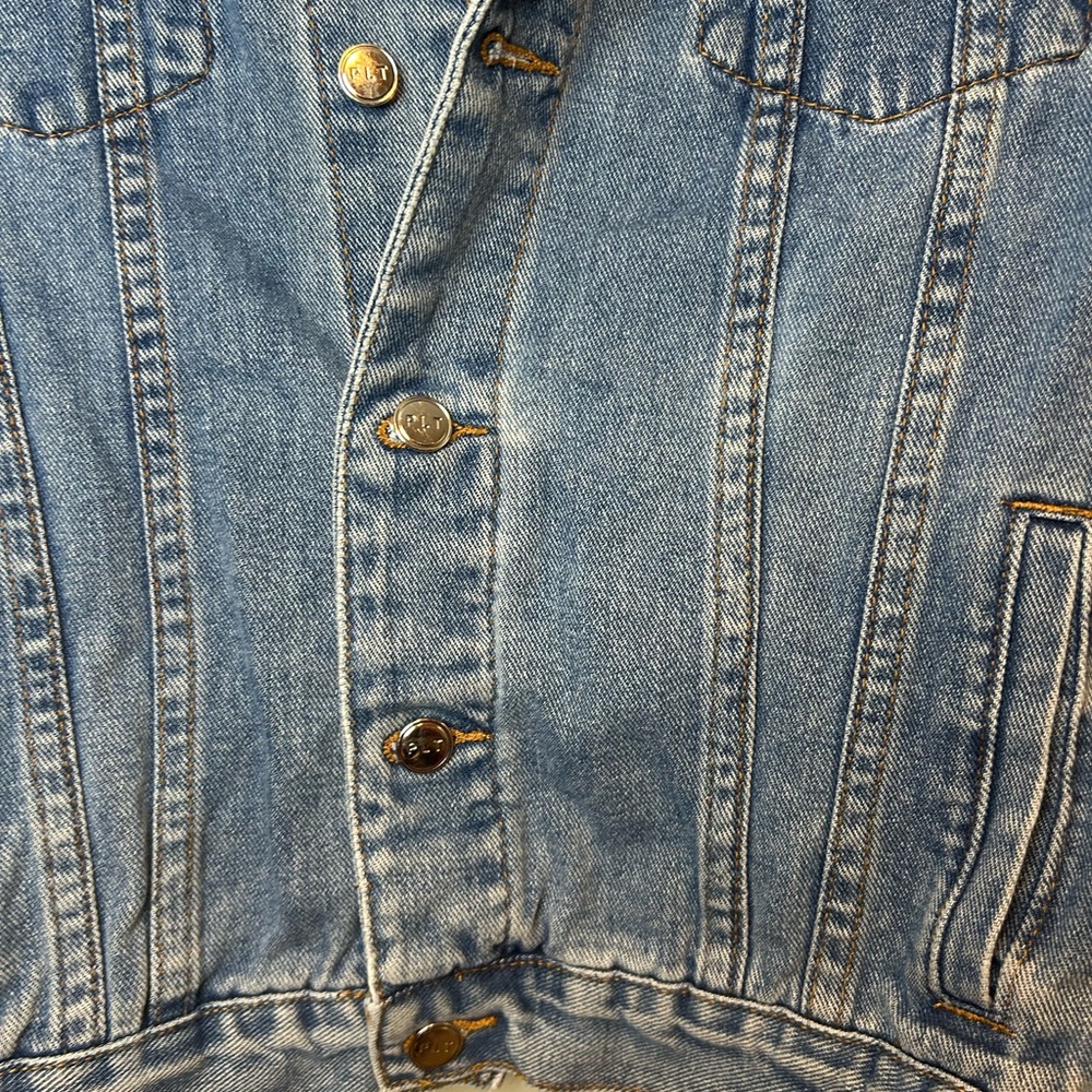 PrettyLittleThing Oversized Denim Jacket Sz 2 - Picture 4 of 9